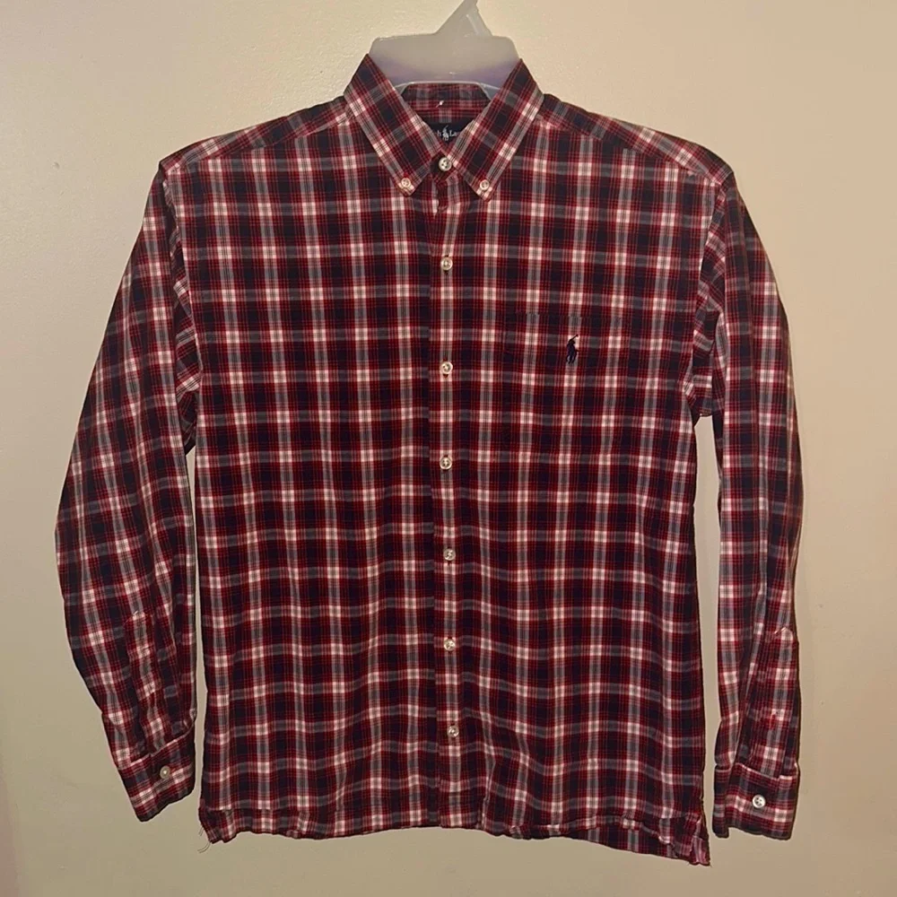 Ralph Lauren Boys‎ Plaid Dress Shirt | Large